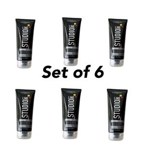 SIX L'Oreal Paris Studio Line Invisi Gel, Max Hold And High Shine 6.8oz Hair